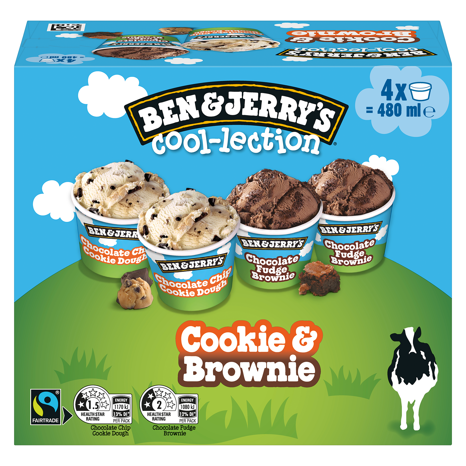 Cookie & Brownie Cool-lection Original Ice Cream Mini Cups