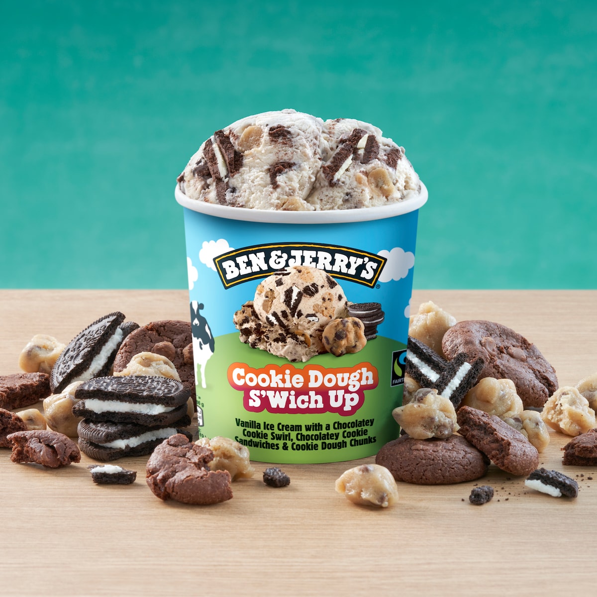 Cookie Dough S'Wich Up Ice Cream - Tub 2 / 4
