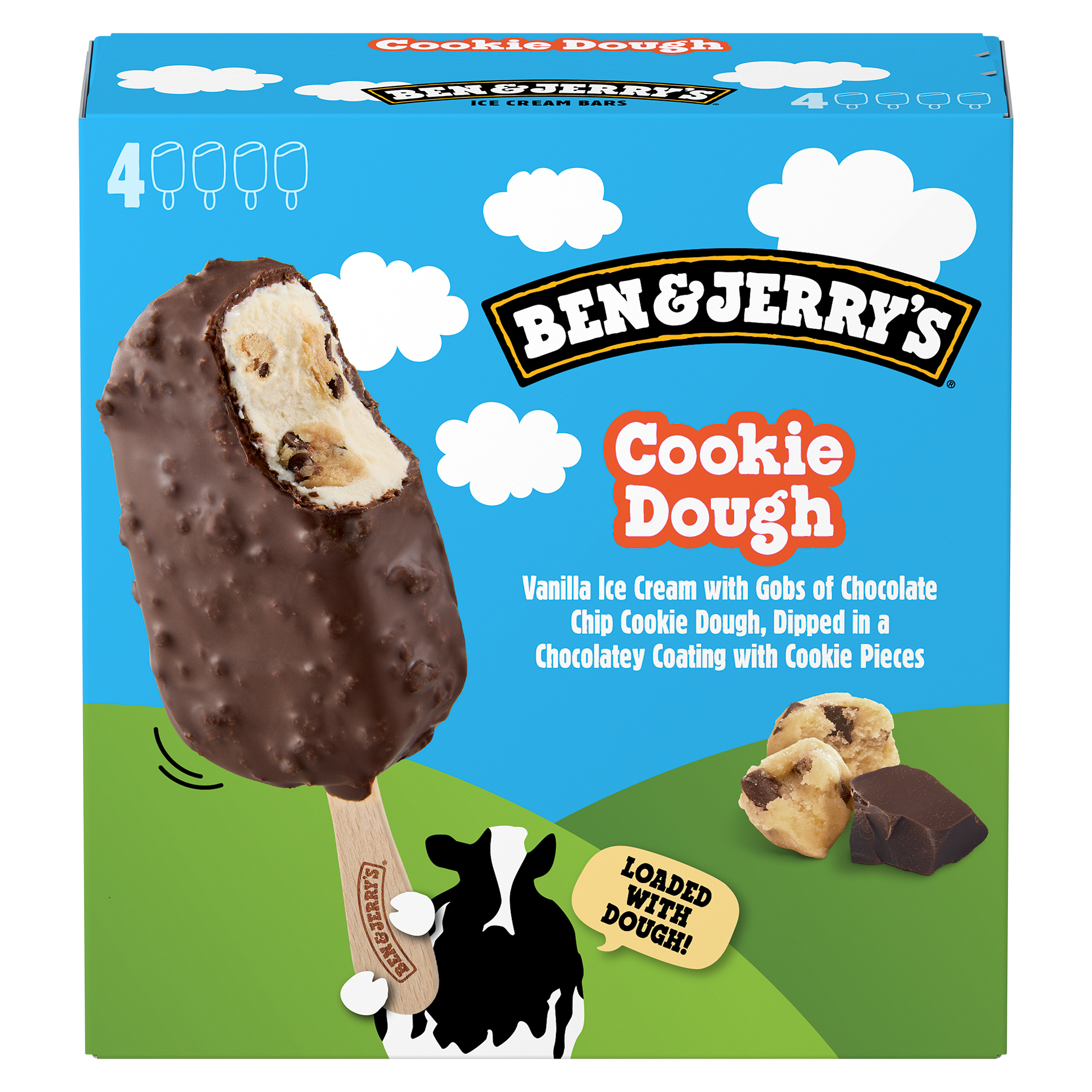 Chocolate Chip Cookie Dough Ice Cream - Bar Multipack