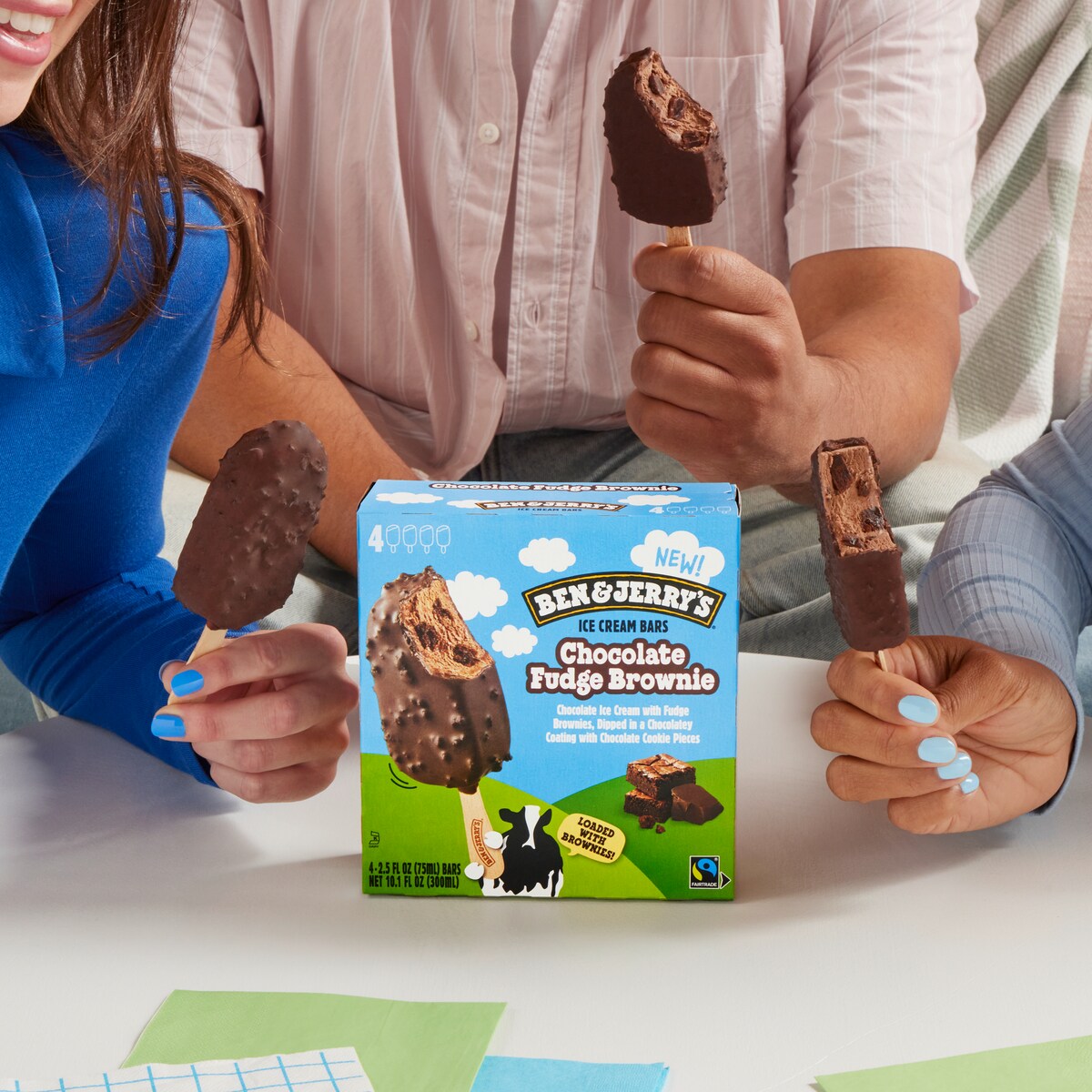 Chocolate Fudge Brownie Ice Cream - Bar Multipack 3 / 4