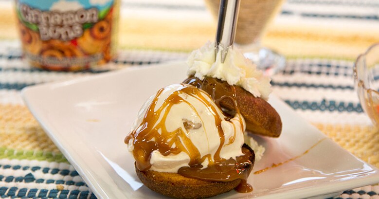 Toasted Donut Cinnamon Streusel Sundae