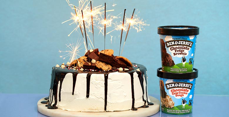 Firecracker ice cream cake