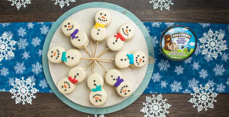 Ice Cream Snowmen-wiches