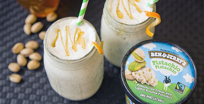 Pistachio, Orange & Honey Milkshake