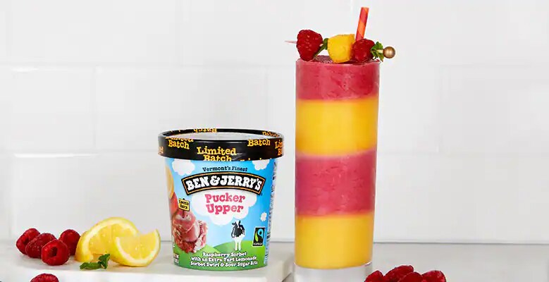 Pucker Upper Mango Ginger Layered Smoothie