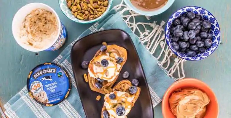 Caramel Cookie Sweet Potato Toast Topper