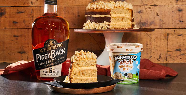 Whiskey Biz Ganache Topped Layer Cake