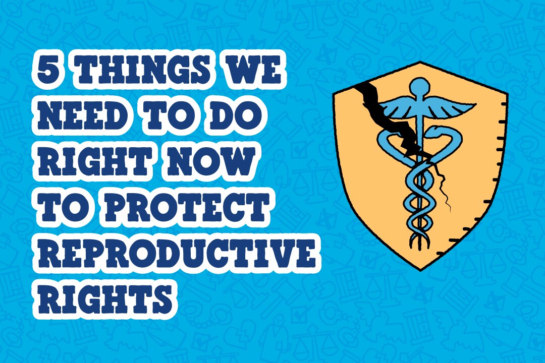 Poster with medical symbol