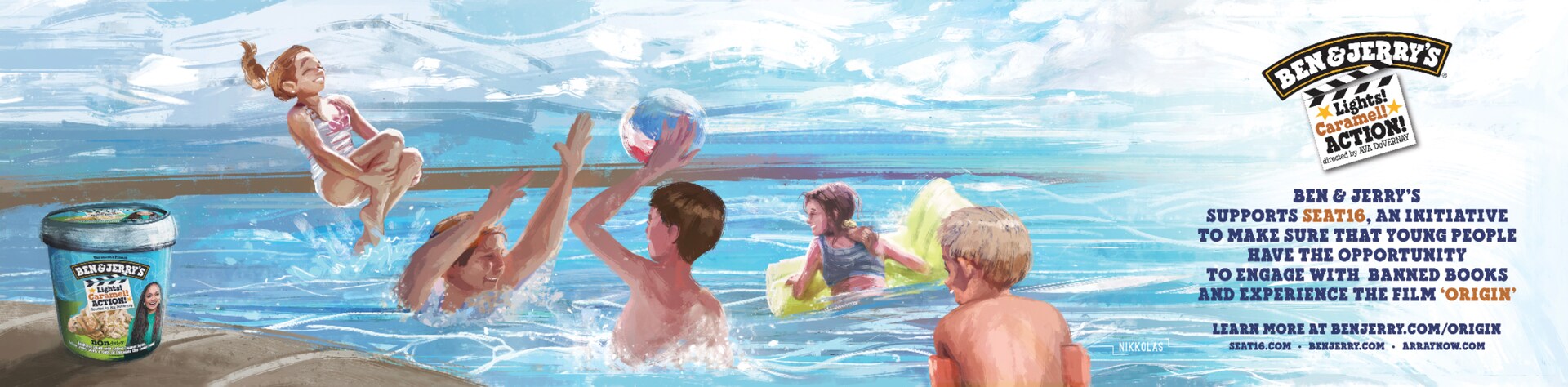 Billboard by artist Nikkolas Smith advertising Ava Duvernay's film "Origin"