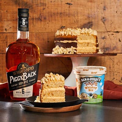 Whiskey Biz Ganache Topped Layer Cake