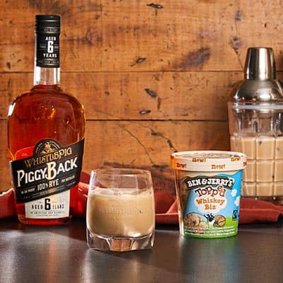 Photo of the Whiskey Biz cocktail.