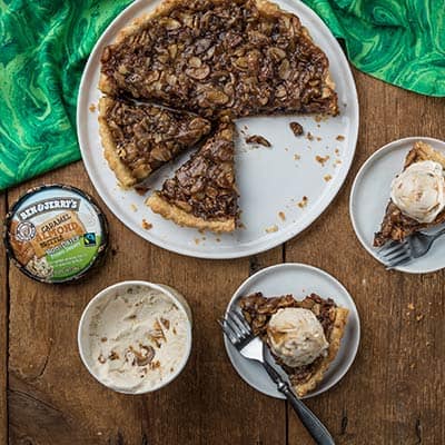 Ben & Jerry's Vegan Caramel Almond Brittle Tart