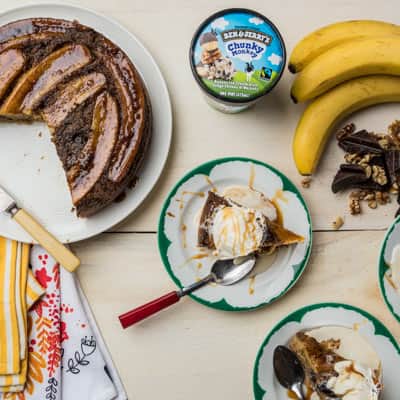 Ben & Jerry's Browned Butter Banana Upside Down Cake