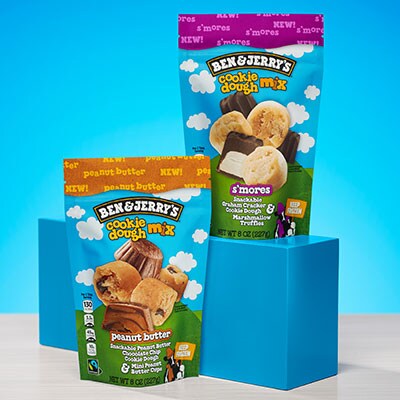 Ben & Jerry's S'mores Dough Mix and Ben & Jerry's Peanut Butter Dough Mix