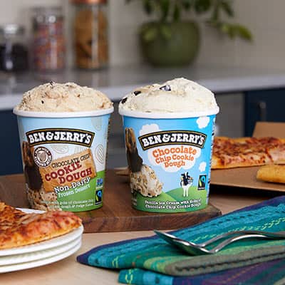 Chocolate Chip Cookie Dough ice cream pints